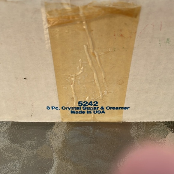 Princess House Vintage Crystal Sugar & Creamer. New. - Picture 4 of 4